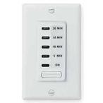 Intermatic EI200W - In-Wall Electronic Auto-Off Timer - 5/10/15/30 Min Time Range - Single Pole -