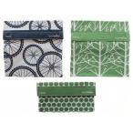 LunchSkins Reusable Sandwich and Snack Bags Set - 3 Pack - Navy Bike Green Tree Green Dots