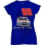 NASCAR Hendrick Motorsports Dale Earnhardt Jr. National Guard Blue Ladies Rocket T-Shirt (Small )