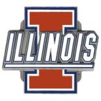 NCAA Illinois Fighting Illini Logo Hitch Cover Class II &amp; III