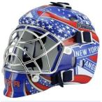 NHL League Logo New York Rangers Mini Goalie Mask
