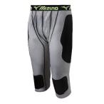 Mizuno Long Sliding Shorts Grey/Black Medium