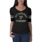 NHL Pittsburgh Penguins Flanker Stripe Tee Small Jet Black