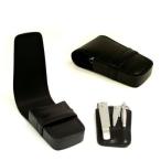 Bey-berk International 5pc Travel Manicure Set Black Leather Case #Bb55