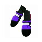 Muttluks Fleece Lined 2.25-Inch to 2.75-Inch Dog Boots X-Small Purple Set of 4