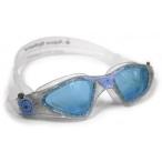 AQUA SPHERE Ladies Kayenne Goggles Blue Lens/Glitter &amp; Powder Blue Frame