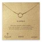 Dogeared Jewelry 18 Inch Karma Necklace (Gold Dipped)