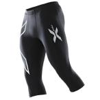 2XU Men's Compression 3/4 Tights (Black/Black Small)