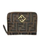 FENDI フェンディ ラウンドファスナー二つ折り財布 ミディアム FF DIAMOND FFダイヤモンド 8M0508 ADYM F13VK