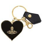 VIVIENNE WESTWOOD ヴィヴィアンウエストウッド キーリング 2024年春夏新作 8203010XU OM0009 MIRROR HEART ORB キーホルダー O101 BLACK/GOLD