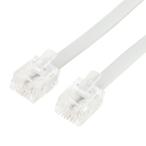 電話機 FAX 配線 6極2芯 電話機コード MCO ミヨシ DC-201/WH