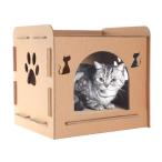  кошка bed кошка house домик для кошек . днем . картон house холод . меры теплоизоляция защищающий от холода . пол сборка простой высокая плотность ржавчина восстановление простой -тактный отсутствует аннулирование 