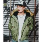 ミリタリージャケット メンズ N-2B ミリタリーコート ファージャケット ショートコート 大きめ アメカジ カジュアル ワーク スケーター ストリート 古着MIX 韓国