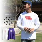 SURF/BRAND サーフブランド S/B エスビー ロングTシャツ メンズ ロゴ プリント Tシャツ 長袖 ロンT ロンティー 長袖Tシャツ