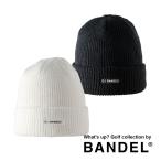 ショッピングビーニー BANDEL バンデル ビーニー ニット帽 ブラック ホワイト 黒 白 シリコンワッペン BANDEL LOGO BEANIE BG-LGBN