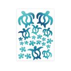 ホヌ ウォールステッカー ハワイアン 亀 防水・耐熱 シール