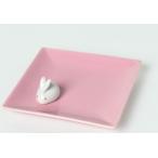 香皿 陶器香皿＆ウサギ香立 セット 線香立て 【おためし線香20本付】