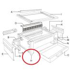 電気焼物器 EBM 炭火・NEW炭火用部品 全サイズ共通 万能焼物器用ゴム脚 EBM /業務用/新品/小物送料対象商品