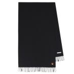 【SALE セール】国内正規品 メゾンキツネ MAISON KITSUNE FOX HEAD SCARF black KITSUNE-PM06201WB0044