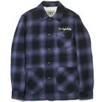 【SALE セール】TMT VINTAGE OMBRE CHECK BOA SHIRTS JACKET PURPLE tmt-TJK-F18IN01