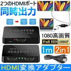 HDMI 切替器 分配器 セレクタ 2入力1出力 4K対応 HDMIセレクター HDMI切替器 HDMI分配器 会議 1080Pフルハイビジョン 3D対応分配器 軽量