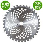『10枚』セット 草刈り チップソー 替刃 外径 255mm 36枚刃 穴径 25.4mm 草刈り機 草刈機 刈払機 替え刃 255mm×36T×25.4mm
