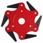 ショッピング草刈り機 草刈り機 替え刃 ブラシカッター 6枚歯 回転刃 トリマーヘッド スチールブレード チップソー 草刈機 刈払機 芝刈り機 替刃