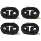 マフラーハンガー マウント リング 強化 吊りゴム ブラック 穴径12mm 2穴×4個