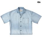 EPTM エピトミ 半袖 ショートスリーブ デニムシャツ オープンシャツ 無地 シンプル ボックスシルエット