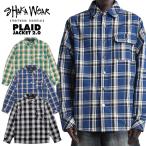 SHAKA WEAR PLAID JACKET[BLACK/BLUE/GREEN] автомобиль ka стеганная куртка фланель жакет проверка дизайн внешний 