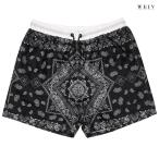 WEIV スイムショーツ SWIM SHORTS ハーフパンツ ショートパンツ 水着 スイムウエア サーフパンツ スイムトランクス ペイズリー バンダナ PAISLEY BANDANA