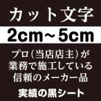 カッティングシート 文字 防水 屋外 車 切り文字 ステッカー ２〜５ｃｍ 黒
