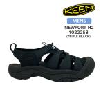 キーン KEEN サンダル 1022258 MENS NEWPORT H2 SANDAL メンズ ニューポート H2 TRIPLE BLACK トリプル ブラック 黒