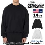  Los Angeles одежда футболка тренировочный HF07 LOS ANGELES APPAREL вырез лодочкой America производства heavy флис вырез лодочкой спортивная фуфайка деталь большой 