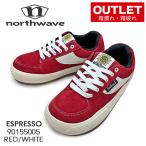 【 OUTLET 箱潰れ 箱破れ 】northwave ノースウェーブ スニーカー メンズ レディース ESPRESSO エスプレッソ スエード 90155005 RED 37 40 42