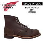 ショッピングWING レッドウィング 8111 RED WING ブーツ メンズ IRON RANGER アイアンレンジャー BROWN ブラウン 茶 オイルドレザー USA アメリカ製