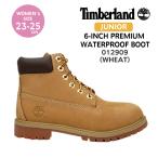 ショッピングティンバーランド ティンバーランド Timberland ブーツ ジュニア レディース 012909 JUNIOR 6インチ プレミアム ウォータープルーフブーツ イエローブーツ WHEAT ウィート