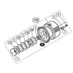 ●シマノ　15 ツインパワー C3000HG (033703)用 純正標準スプール (パーツ品番1089P)　【キャンセル及び返品不可商品】 【まとめ送料割】