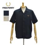 フレッドペリー メンズ 半袖シャツ オープンカラーシャツ 開襟シャツ リラックスフィット M7774 FRED PERRY Pique Texture Revere Collar Shirt [メール便可]