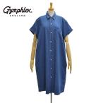 ショッピングジムフレックス ジムフレックス GY-B0243SDM ライトデニム 半袖 シャツワンピース レディース Gymphlex