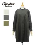 ショッピングジムフレックス ジムフレックス GY-G0064BIT ツイルバイオウォッシュ バンドカラー シャツワンピース 無地 レディース Gymphlex