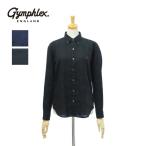 ショッピングジムフレックス ジムフレックス J-0872SLS リネンシャツ 長袖 ボタンダウン シャツ 無地 レディース Gymphlex [メール便可]