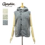 ジムフレックス J-1069BOA ボアベスト くるみボタン フード付き レディース Gymphlex
