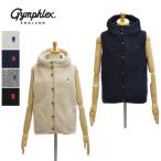 ジムフレックス J-1069PL ボアベスト くるみボタン フード付き レディース メンズ Gymphlex