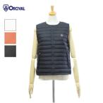 オーチバル・オーシバル OR-A0220DPL インナーダウンベスト ボタンフロント クルーネック レディース ORCIVAL