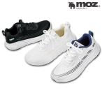 モズ ナースシューズ 白 黒 疲れにくい スニーカー スリッポン 厚底 ヒール 4.5cm 静音 軽量 保育士 介護士 靴 アンファミエ　[moz モズ]厚底スニーカー
