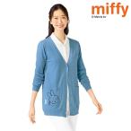 ナースカーディガン 制服 ナース服 看護師 アンファミエ　[ミッフィー]ポケット刺繍ニットカーディガン