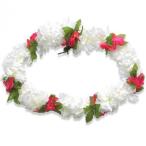 カーネーションコンボ　レイ　カーネーションハイビスカス　ホワイトピンク C13050/08