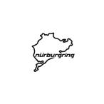 Nurburgring ニュルブルクリンク パート3 ステッカー ドイツ コース カスタム リアガラス