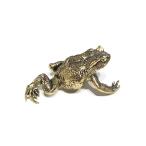 FROG настоящий GOLD желтый золотой. лягушка латунь . золотой лягушка латунь BRASS